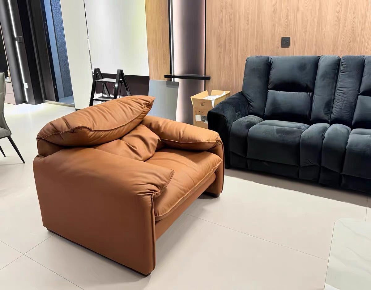 New Arrivals Maralunga Sofa Stylish Single Sofa Minimalist Design