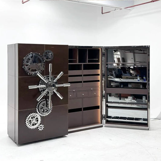 Luxurious Stainless Steel Cabinet Designed by Renowned Portuguese Designers