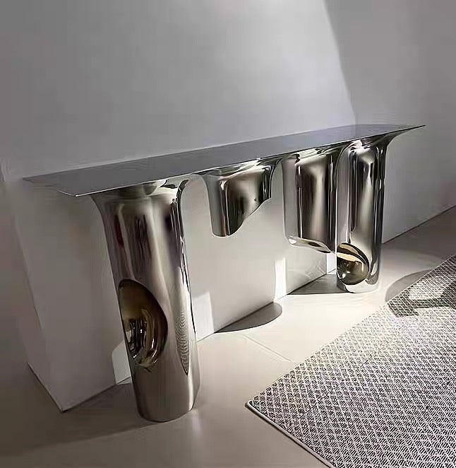 New Arrivals Stainless Steel Console Italian Designer Luxury Home Decor