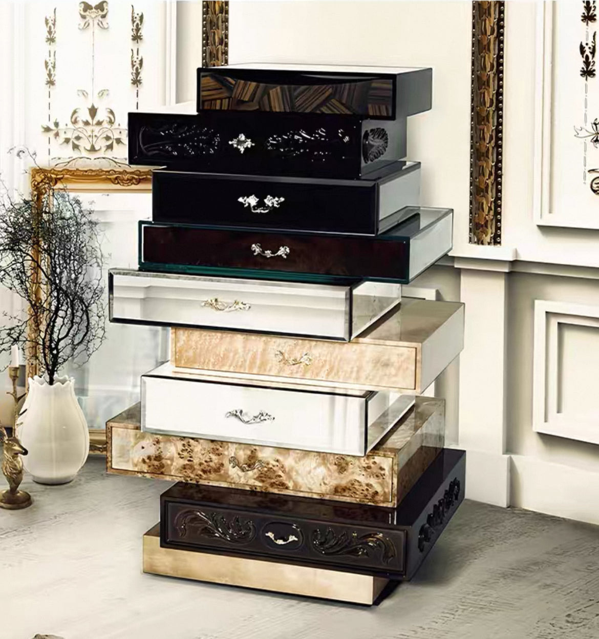 Portugal Designer Cabinet Luxurious Modern Drawer Cabinet