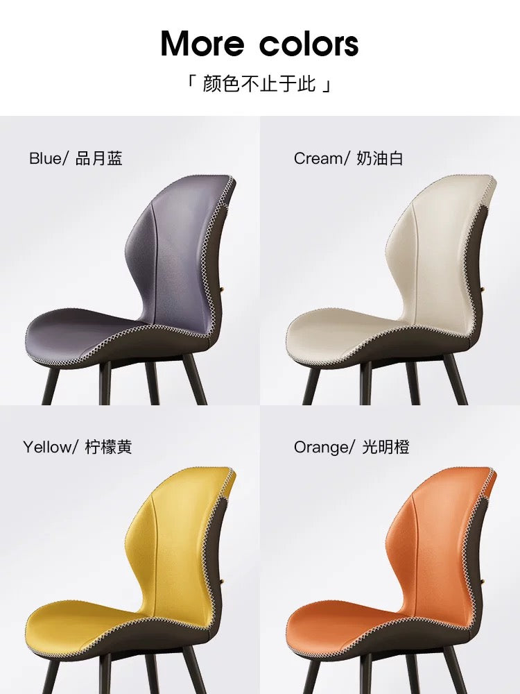 New Chair Design Fishtail Style Dining Chair High Quality Leather Elegant Appearance Chair