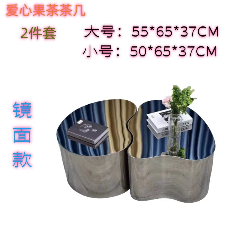 304 Stainless Steel Artistic Coffee Table Functional and Durable Furniture