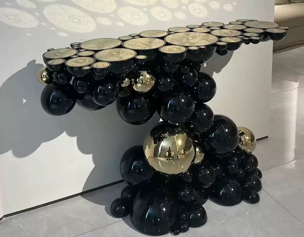 Fantastic Bubble Design Console Luxurious Side Table Modern Villa Interior