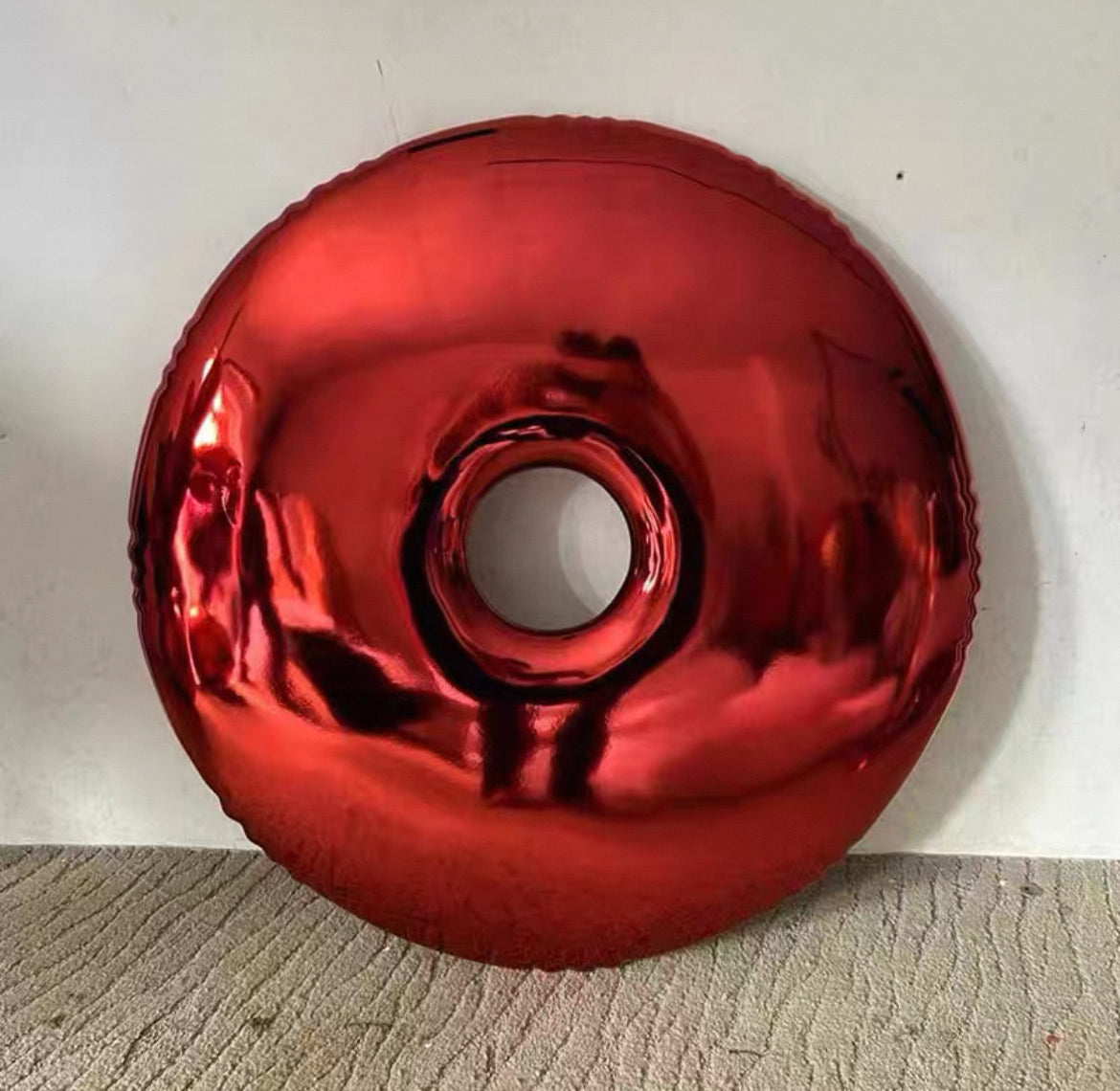 Donut Shaped Wall Decoration Mirror Plated Artwork Modern Home