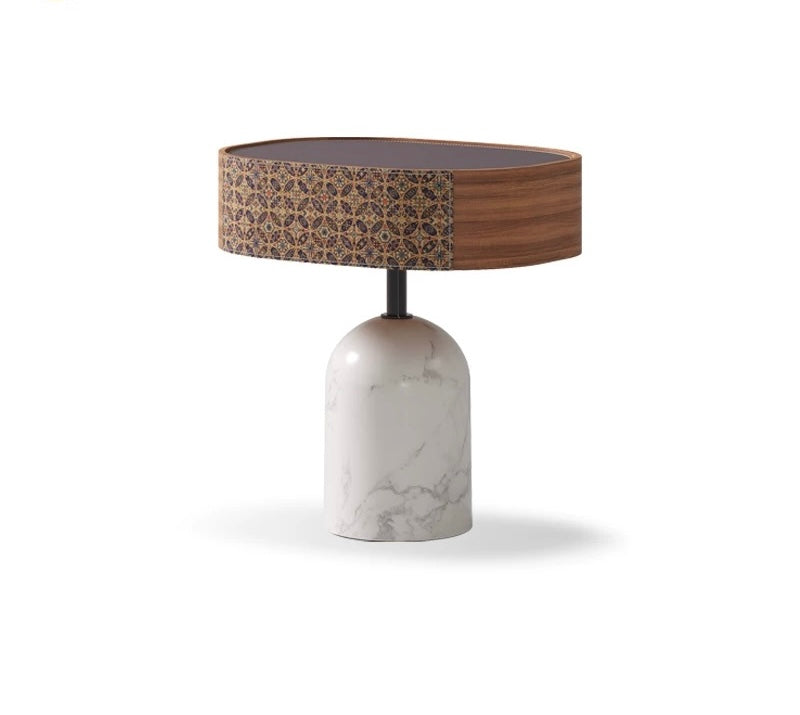 Minimalistic Italian Style Bedside Table Luxurious Nightstand