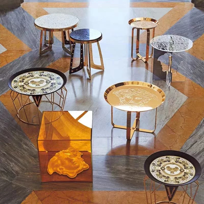 New Arrivals Stylish Coffee Table Side Table Brass with Logo
