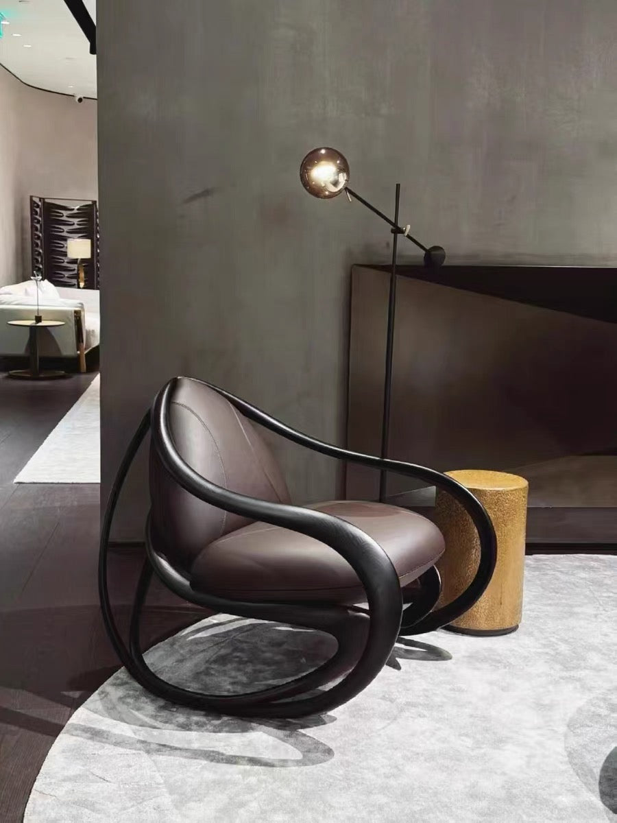 Walnut Chair Leisure Chair Swivel Chair Gior Getti Chair