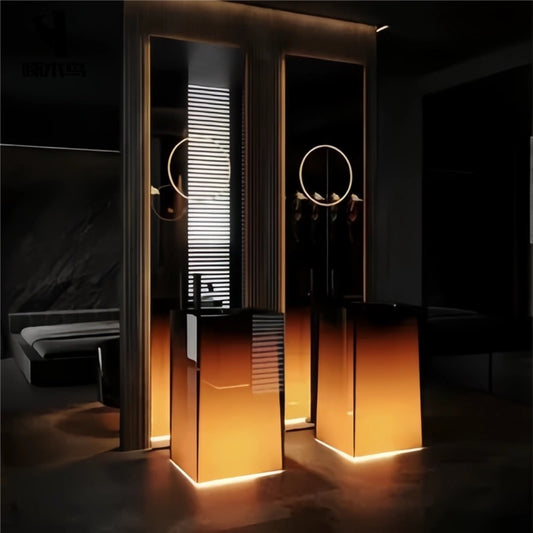 2025 New Arrivals Bathroom Crystal Resin Basin with LED Light