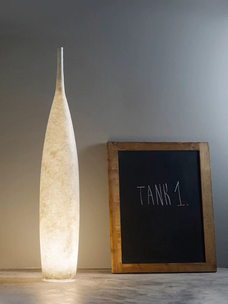 Artistic Floor Lamp Resin Fiber Lighting Stylish Home Decorating