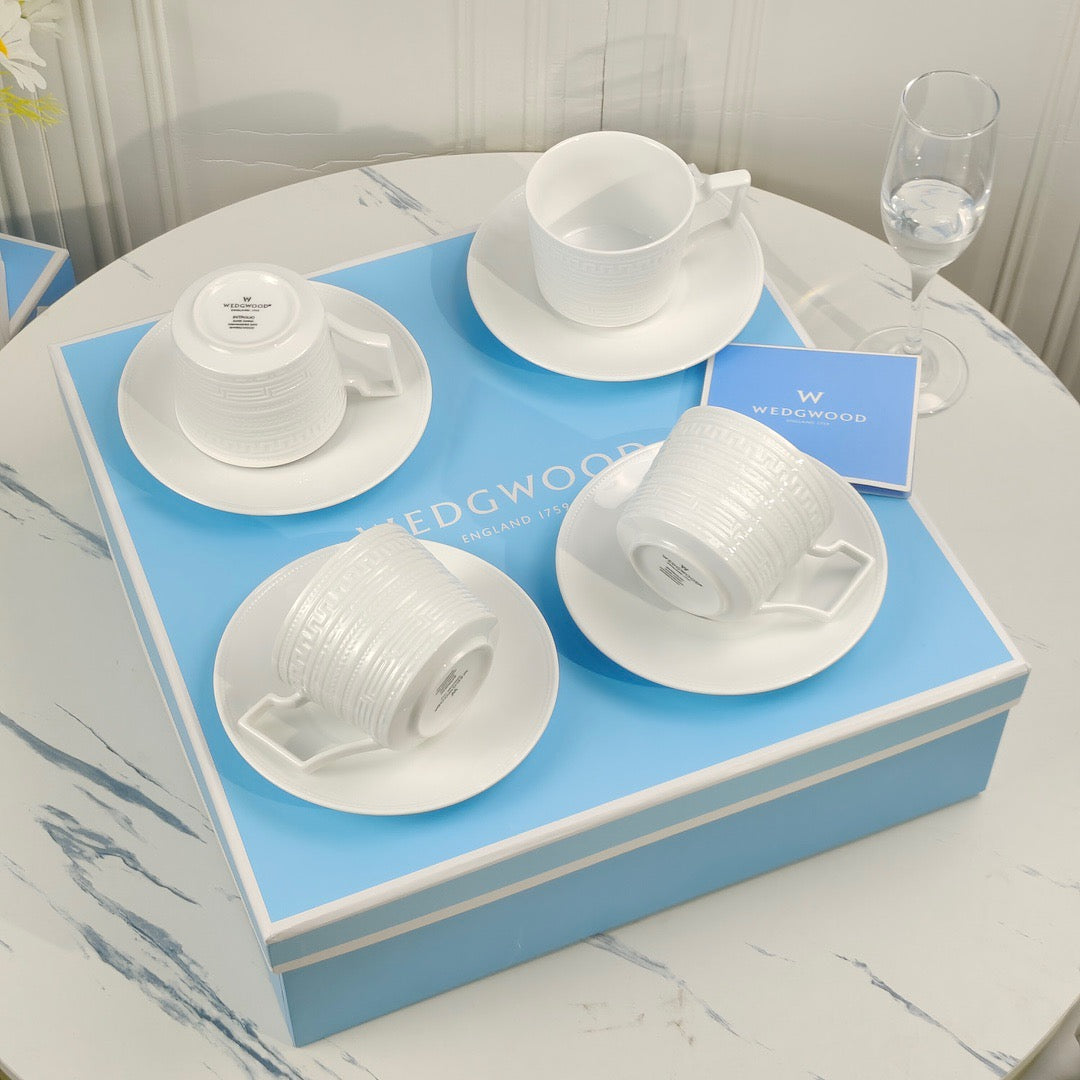 Christmas Gift Brand Coffee Cup Set Luxurious Tableware Classic Design Free Shipping