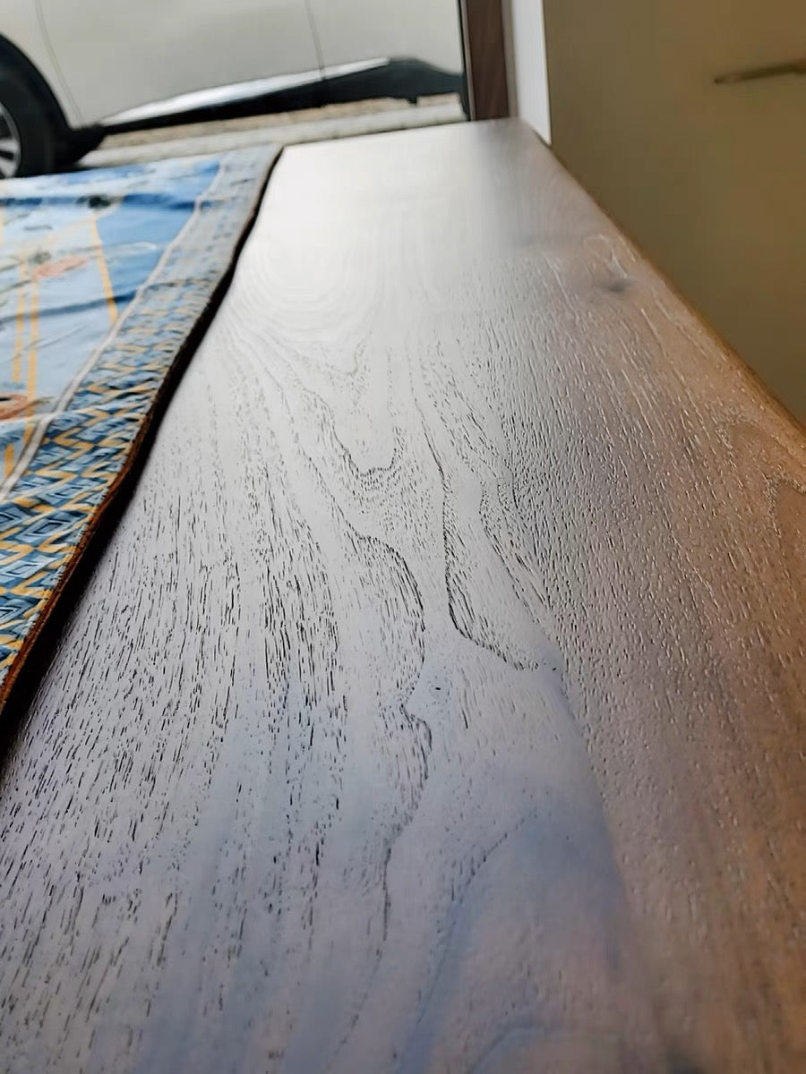 American style solid wood dining table black walnut American cherry waxwood