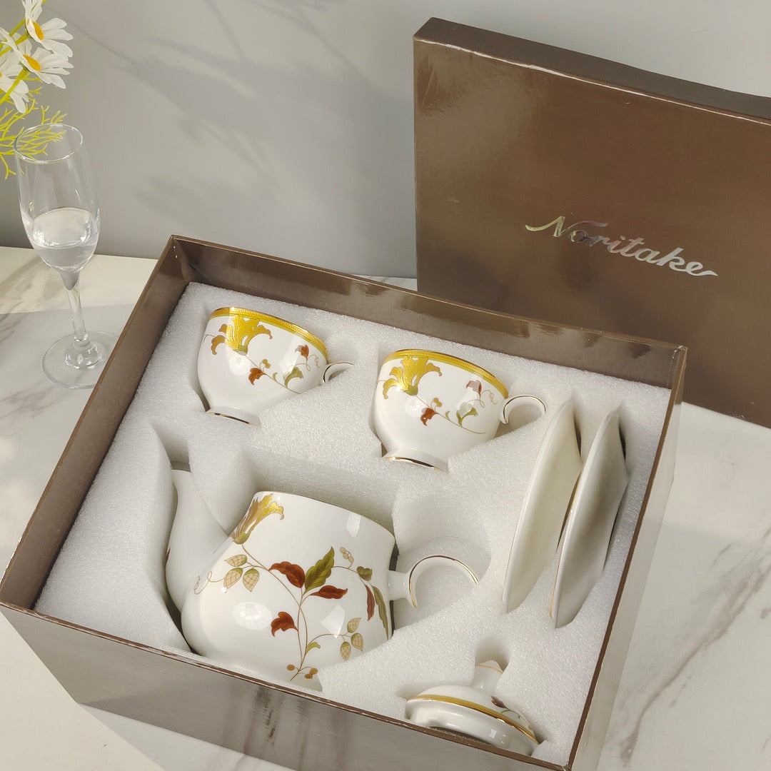 Christmas Gift Brand Coffee Cup Set Elegant Style Afternoons Tea Time Free Shipping
