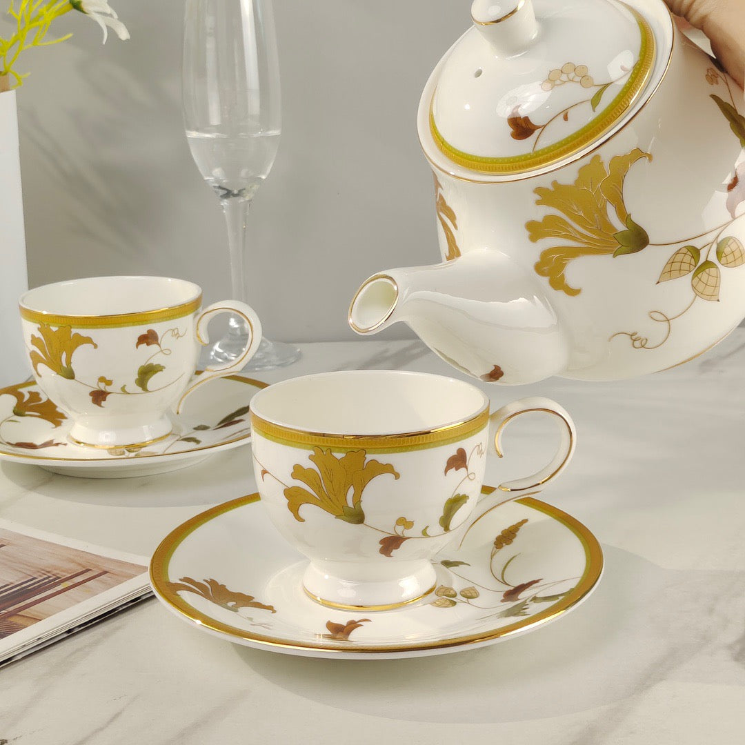 Christmas Gift Brand Coffee Cup Set Elegant Style Afternoons Tea Time Free Shipping