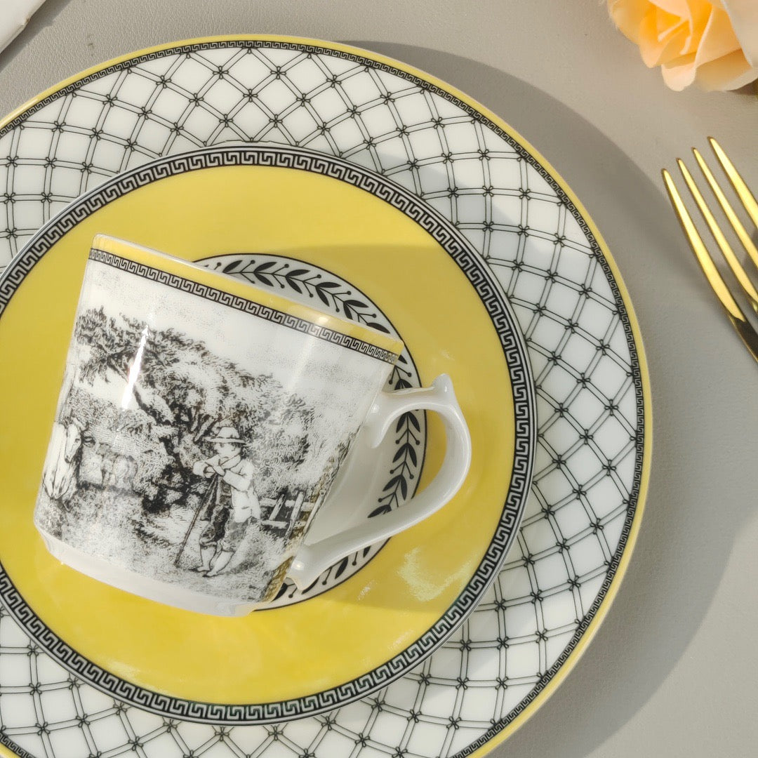 Christmas gift Brand German coffee cup saucers afternoon tea tableware free shipping