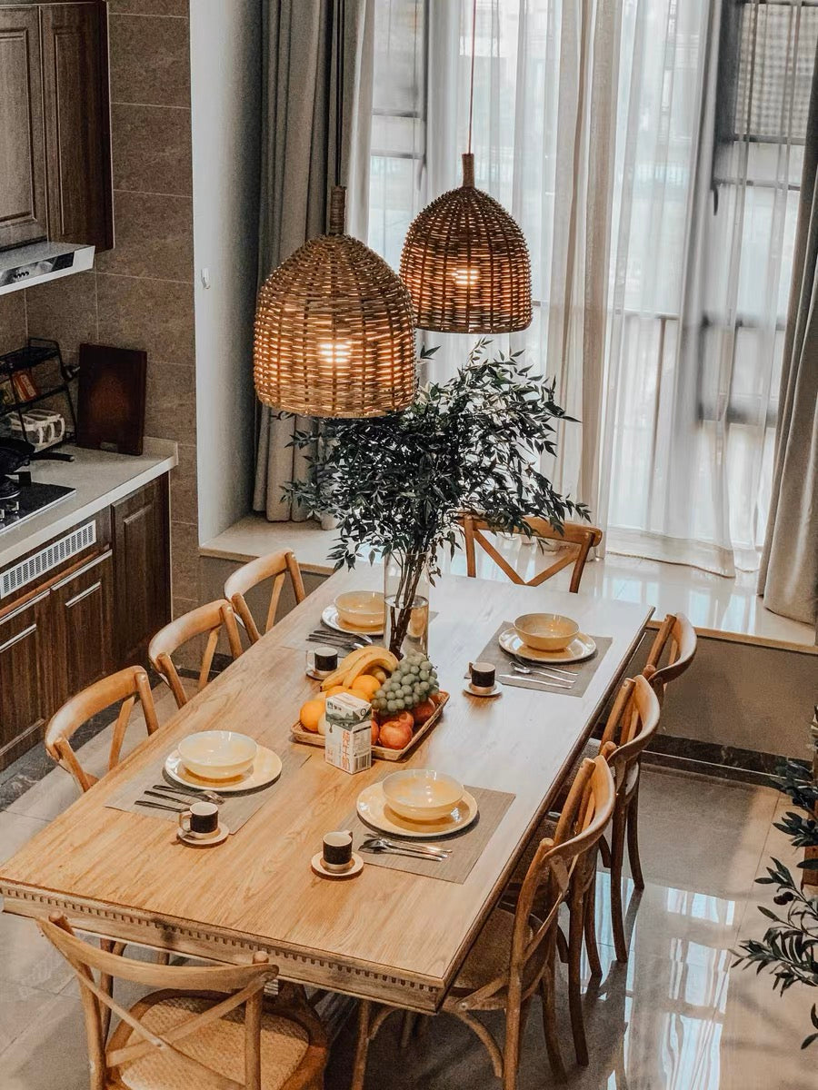 American style solid wood dining table black walnut American cherry waxwood