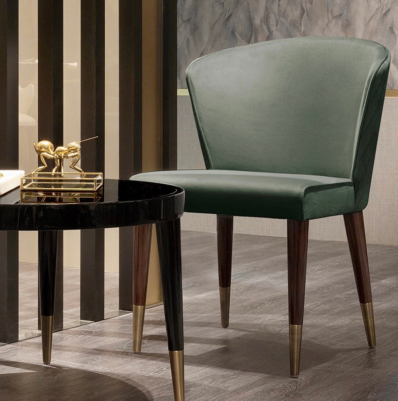 Italian style Luxurious dining chair modern restaurant chair makeup chair