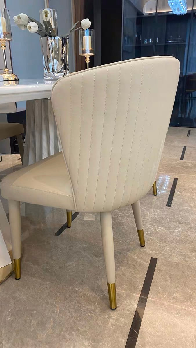 Italian style Luxurious dining chair modern restaurant chair makeup chair