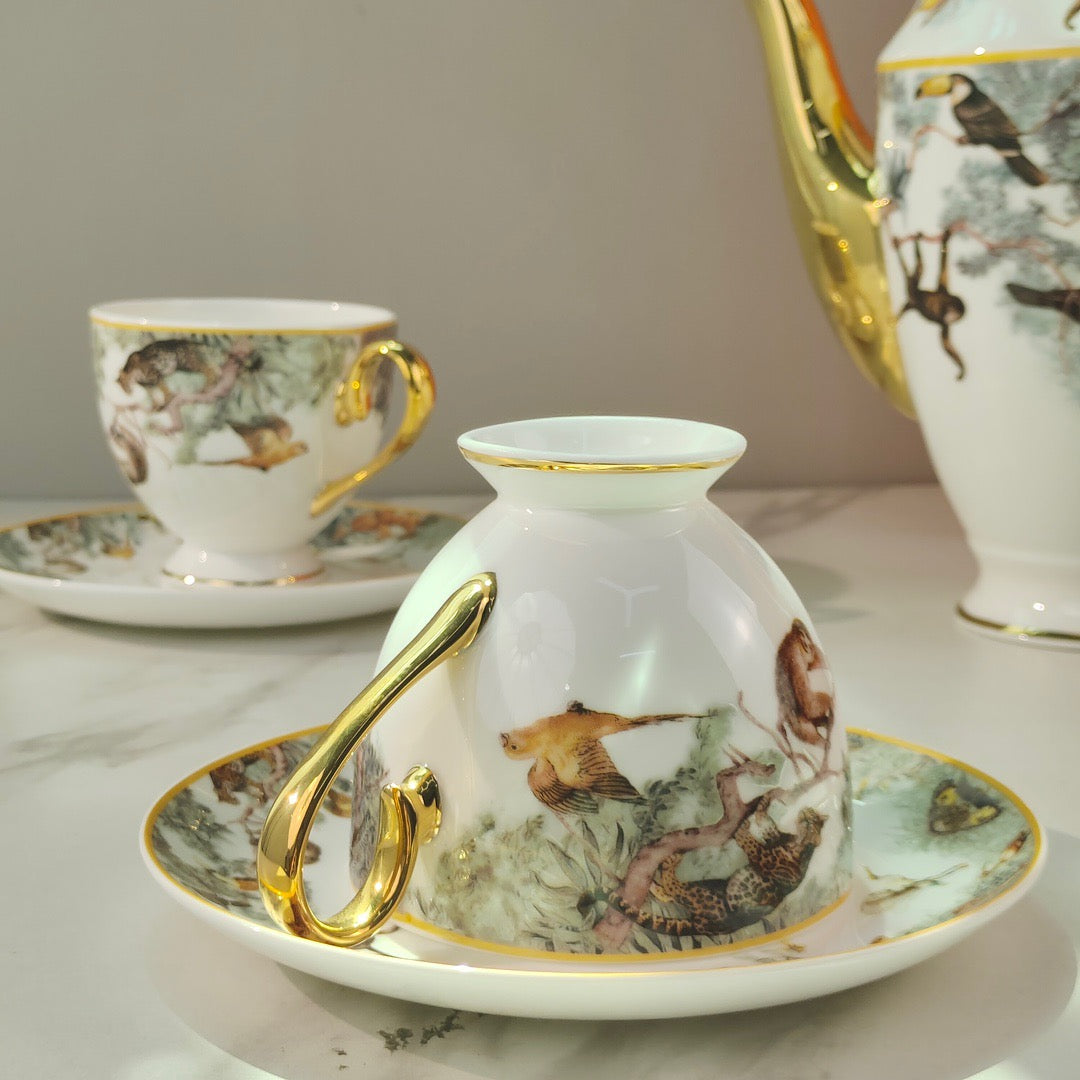 Christmas gift Brand Teapot Coffee Cup Elegant Gift Set Free Shipping