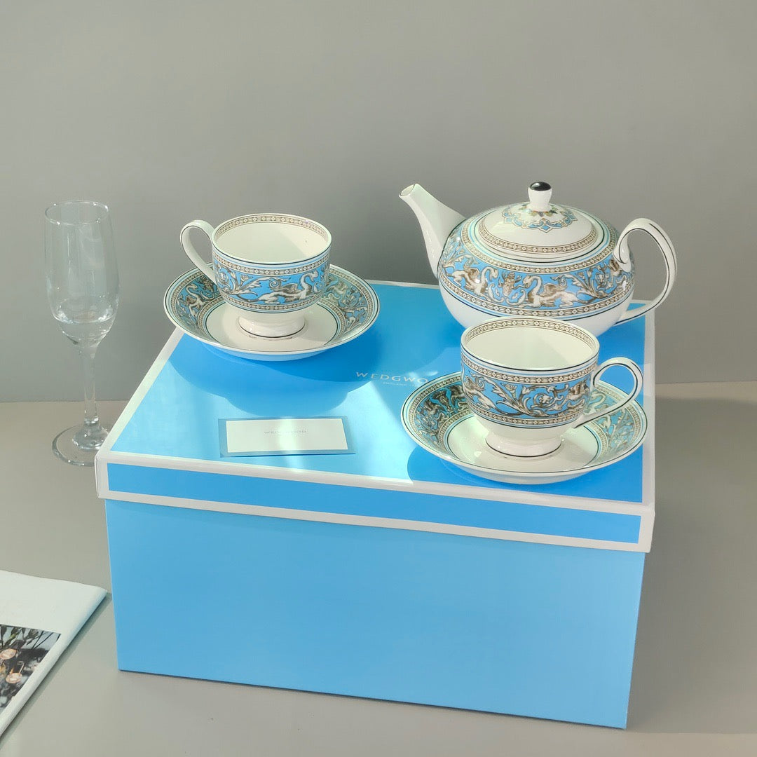 Christmas gift Brand tea cup teapot coffee cup luxurious gift tableware free shipping