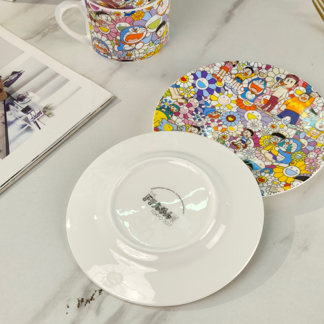 Christmas Gift Brand Murakami Takashi Coffee Cup Set Porcelain Tableware Free Shipping