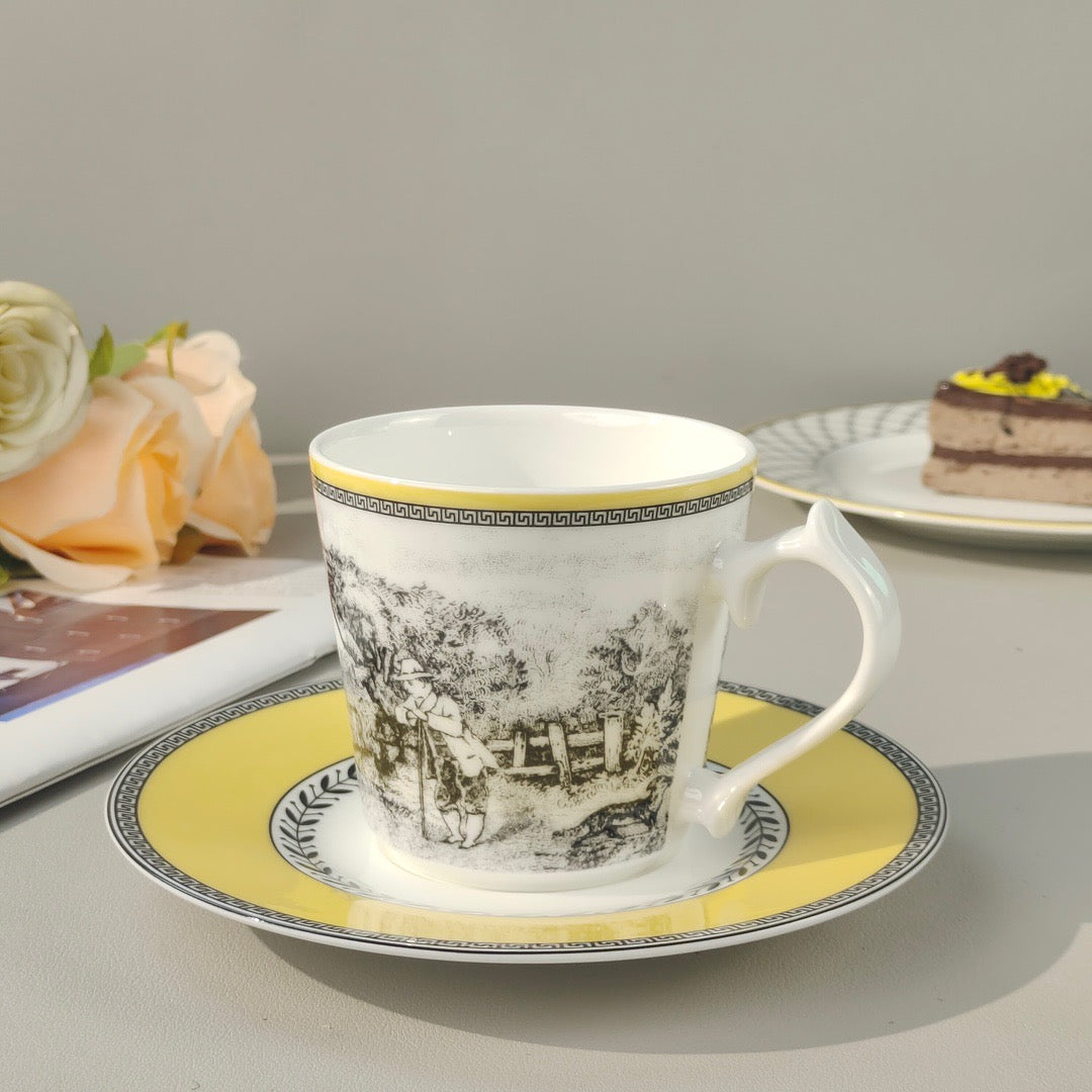 Christmas gift Brand German coffee cup saucers afternoon tea tableware free shipping