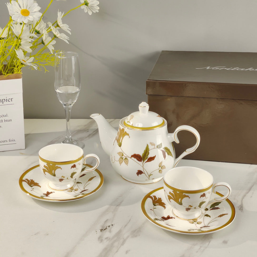 Christmas Gift Brand Coffee Cup Set Elegant Style Afternoons Tea Time Free Shipping