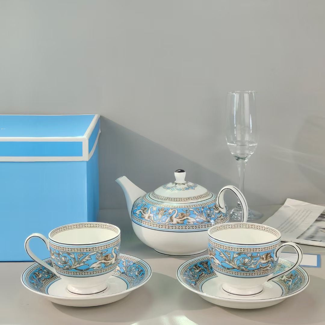 Christmas gift Brand tea cup teapot coffee cup luxurious gift tableware free shipping