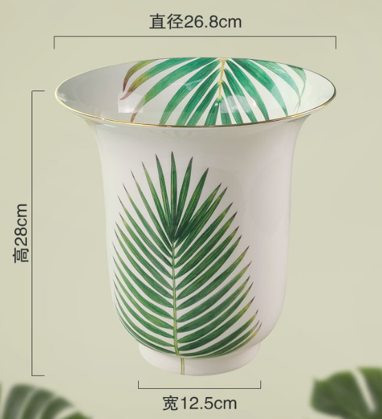 Christmas gift Brand vase luxurious flower pot exquisite present gift free shipping
