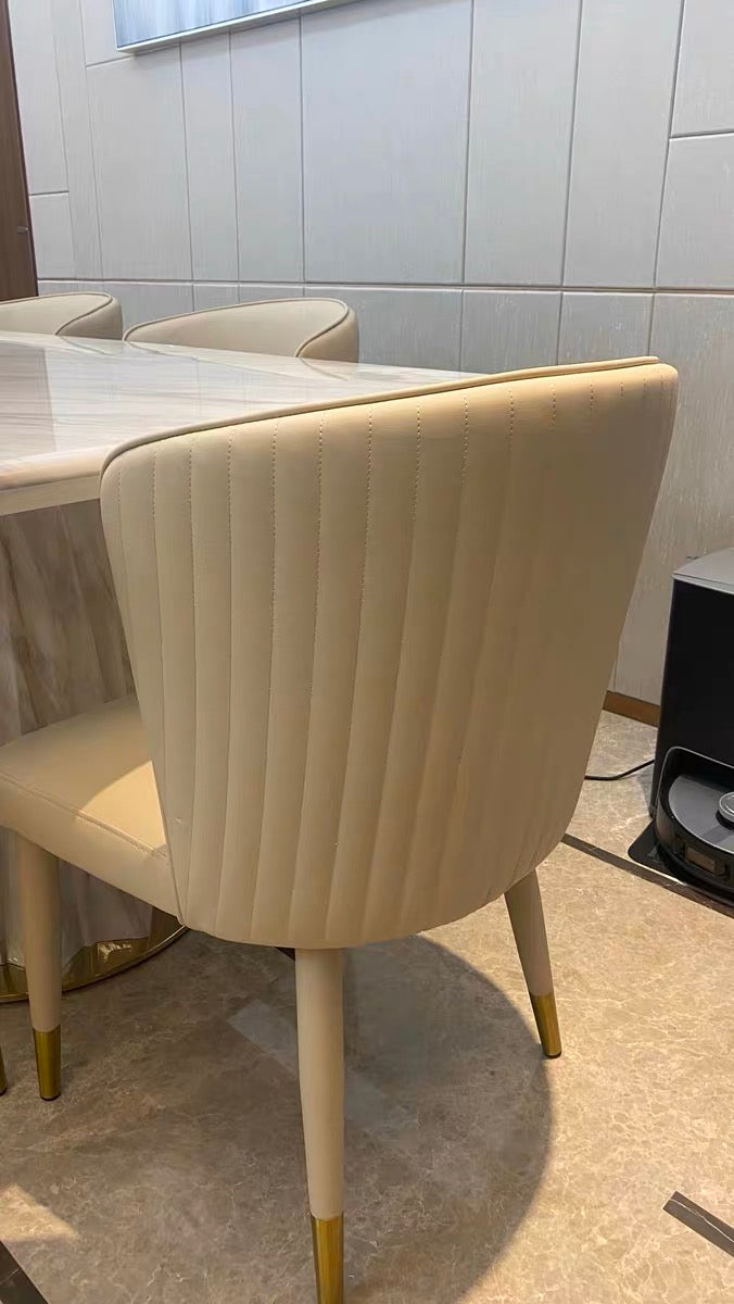 Italian style Luxurious dining chair modern restaurant chair makeup chair