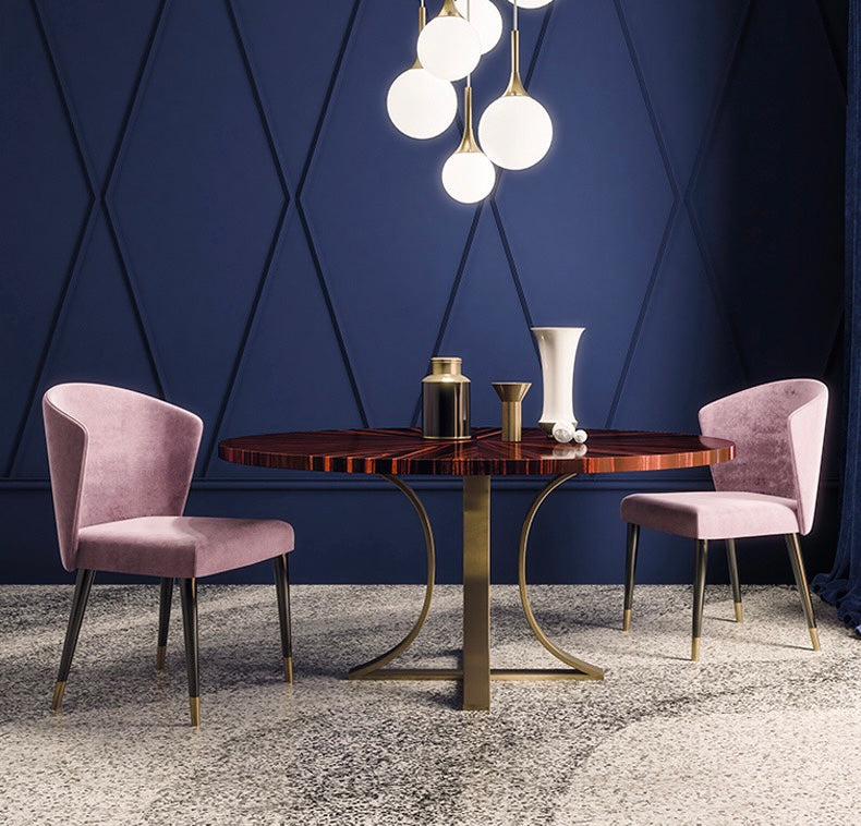 Italian style Luxurious dining chair modern restaurant chair makeup chair