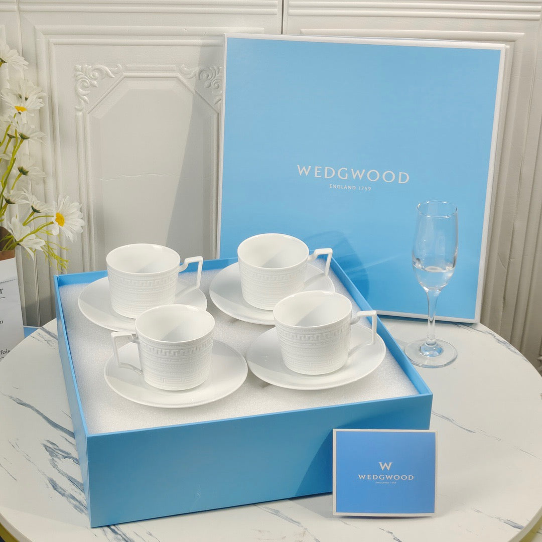 Christmas Gift Brand Coffee Cup Set Luxurious Tableware Classic Design Free Shipping