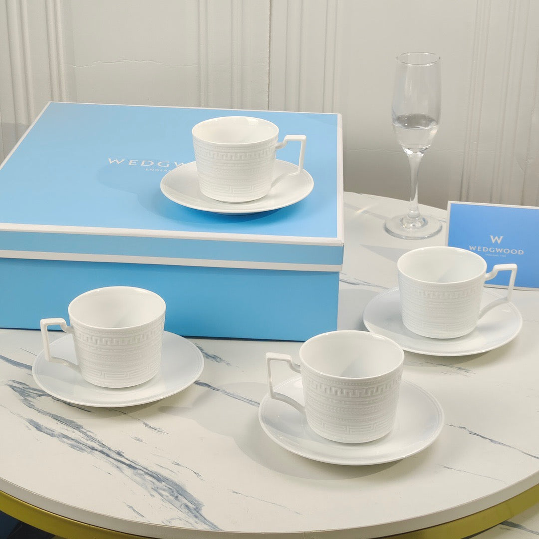 Christmas Gift Brand Coffee Cup Set Luxurious Tableware Classic Design Free Shipping