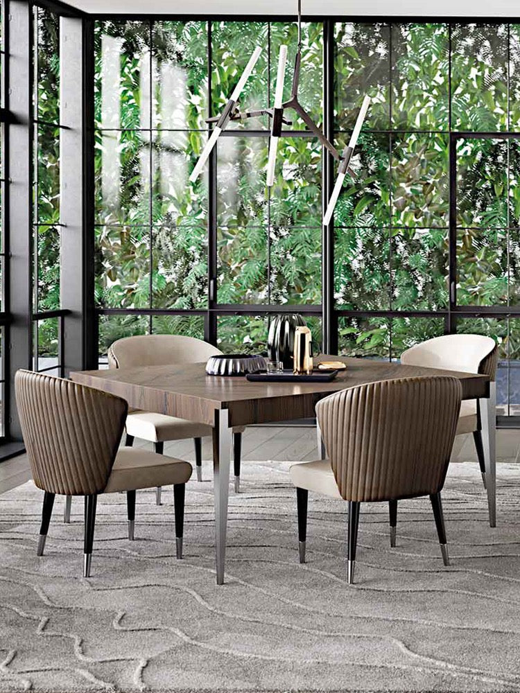 Italian style Luxurious dining chair modern restaurant chair makeup chair