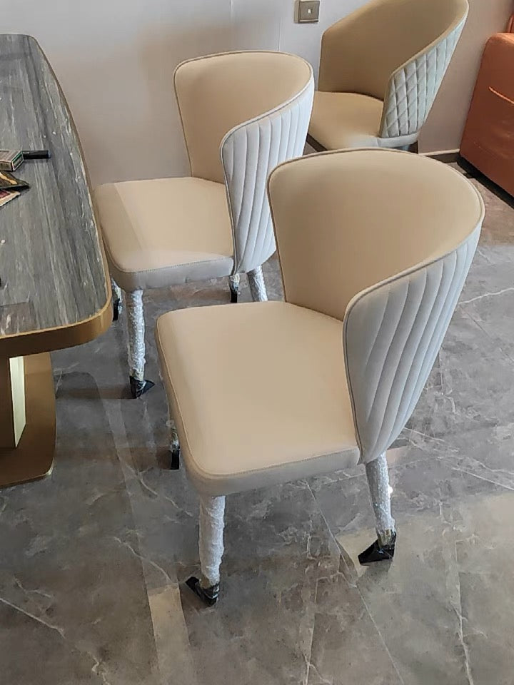 Italian style Luxurious dining chair modern restaurant chair makeup chair