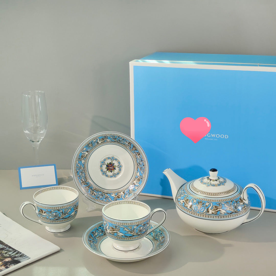 Christmas gift Brand tea cup teapot coffee cup luxurious gift tableware free shipping