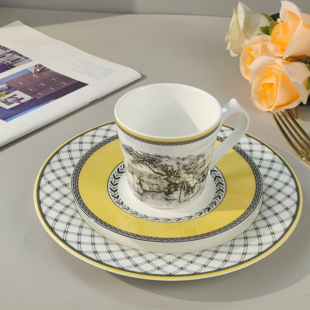 Christmas gift Brand German coffee cup saucers afternoon tea tableware free shipping