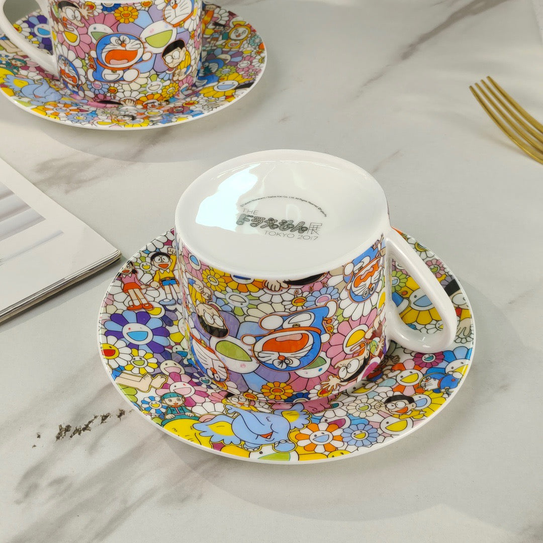 Christmas Gift Brand Murakami Takashi Coffee Cup Set Porcelain Tableware Free Shipping