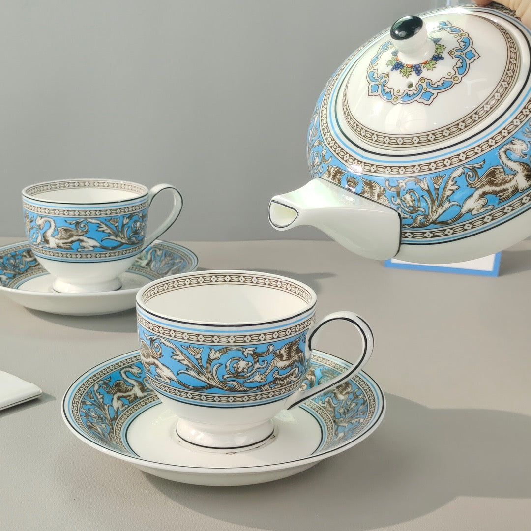 Christmas gift Brand tea cup teapot coffee cup luxurious gift tableware free shipping