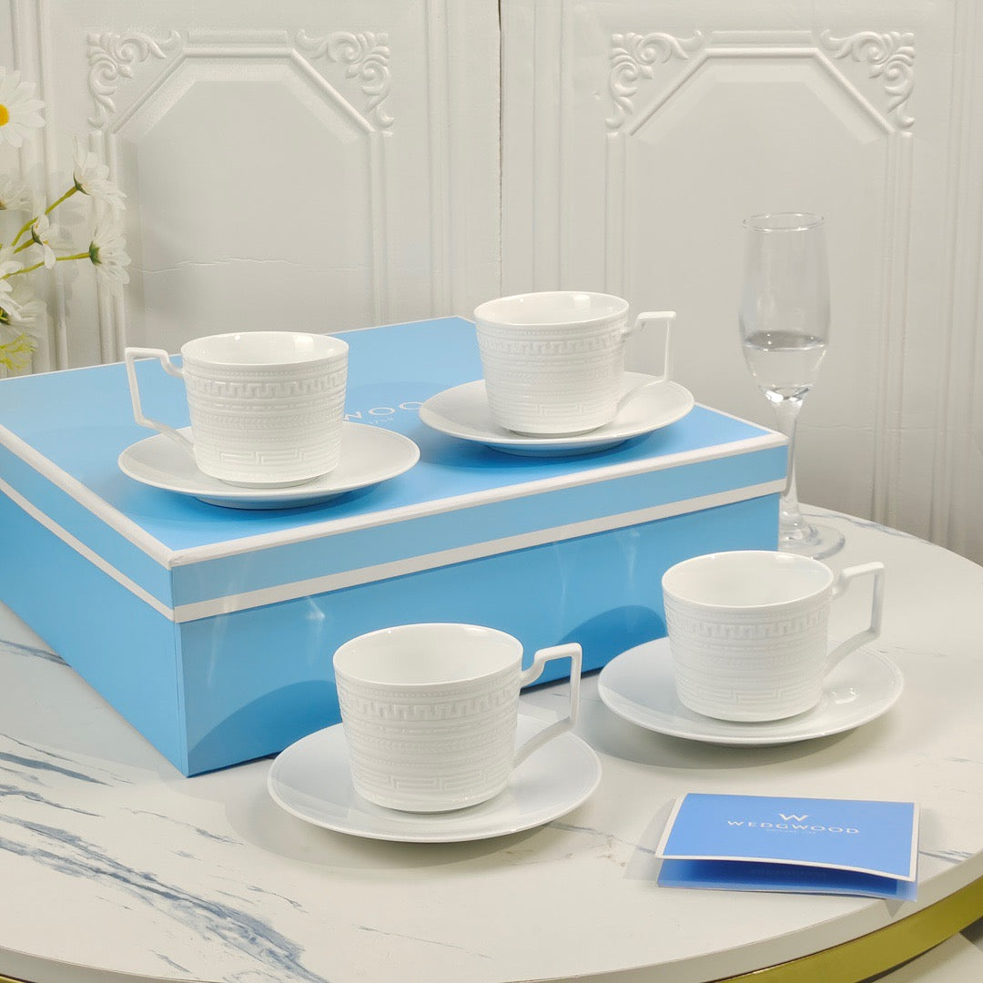 Christmas Gift Brand Coffee Cup Set Luxurious Tableware Classic Design Free Shipping