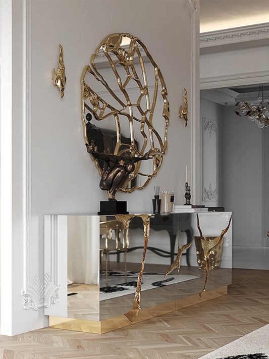 Stainless steel cabinet fashion design