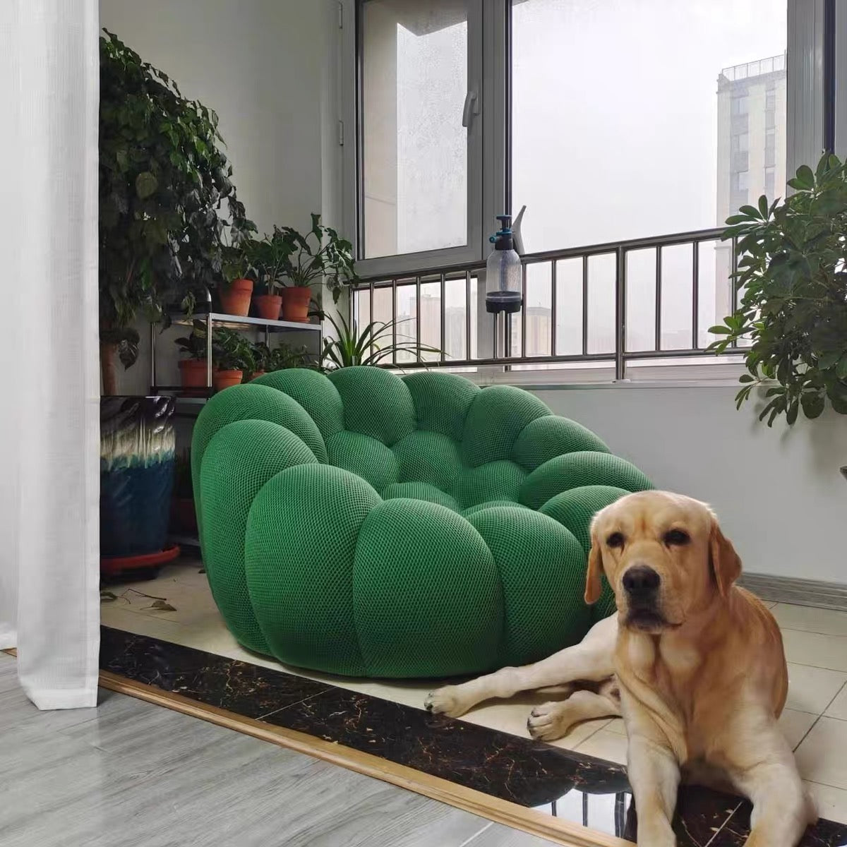 Creative Bubble Sofa Customized Net Fabric Unique Design Lovely Home