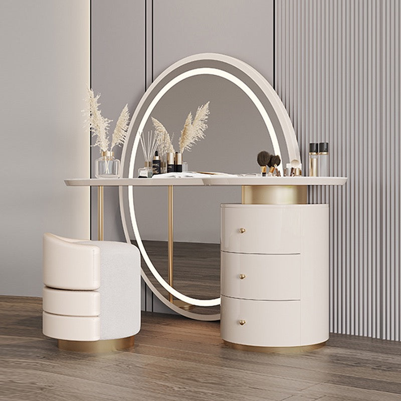 Make-up dresser mirror stool luxury table