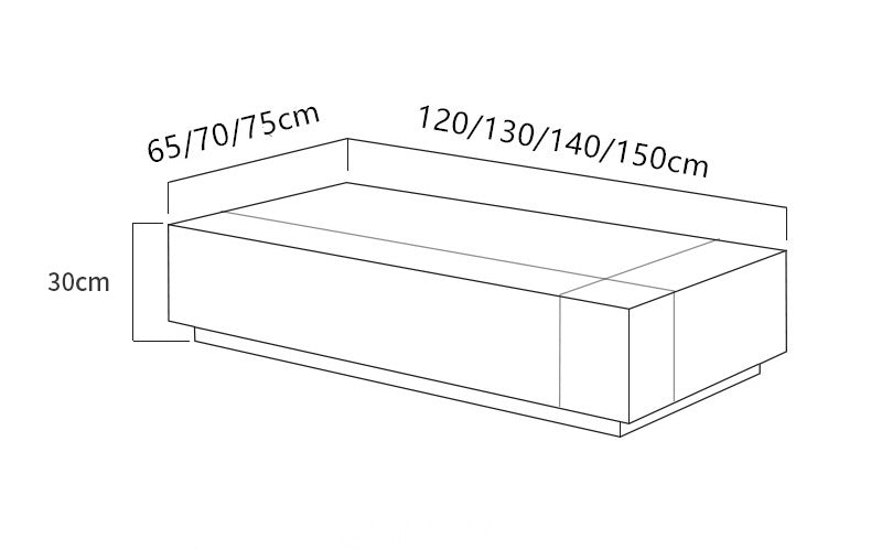 Geometric modeling coffee table natural marble combination stylish table