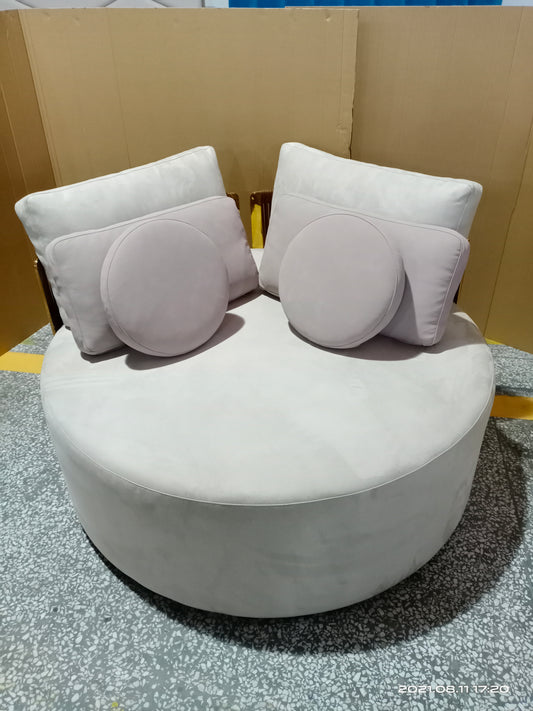Leisure Sofa Italian Style Round Single Sofa Luxurious Furniture