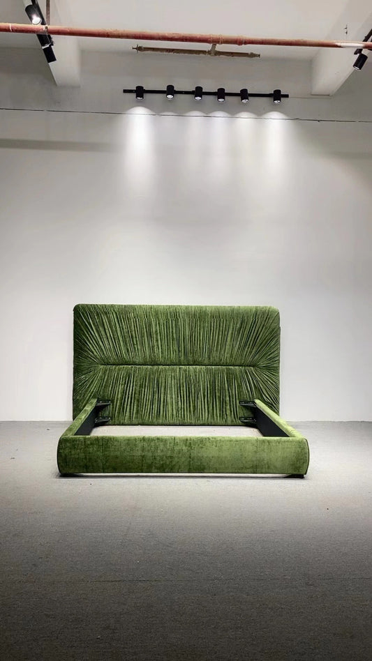 Folds design oversized bed luxury master bedroom double bed