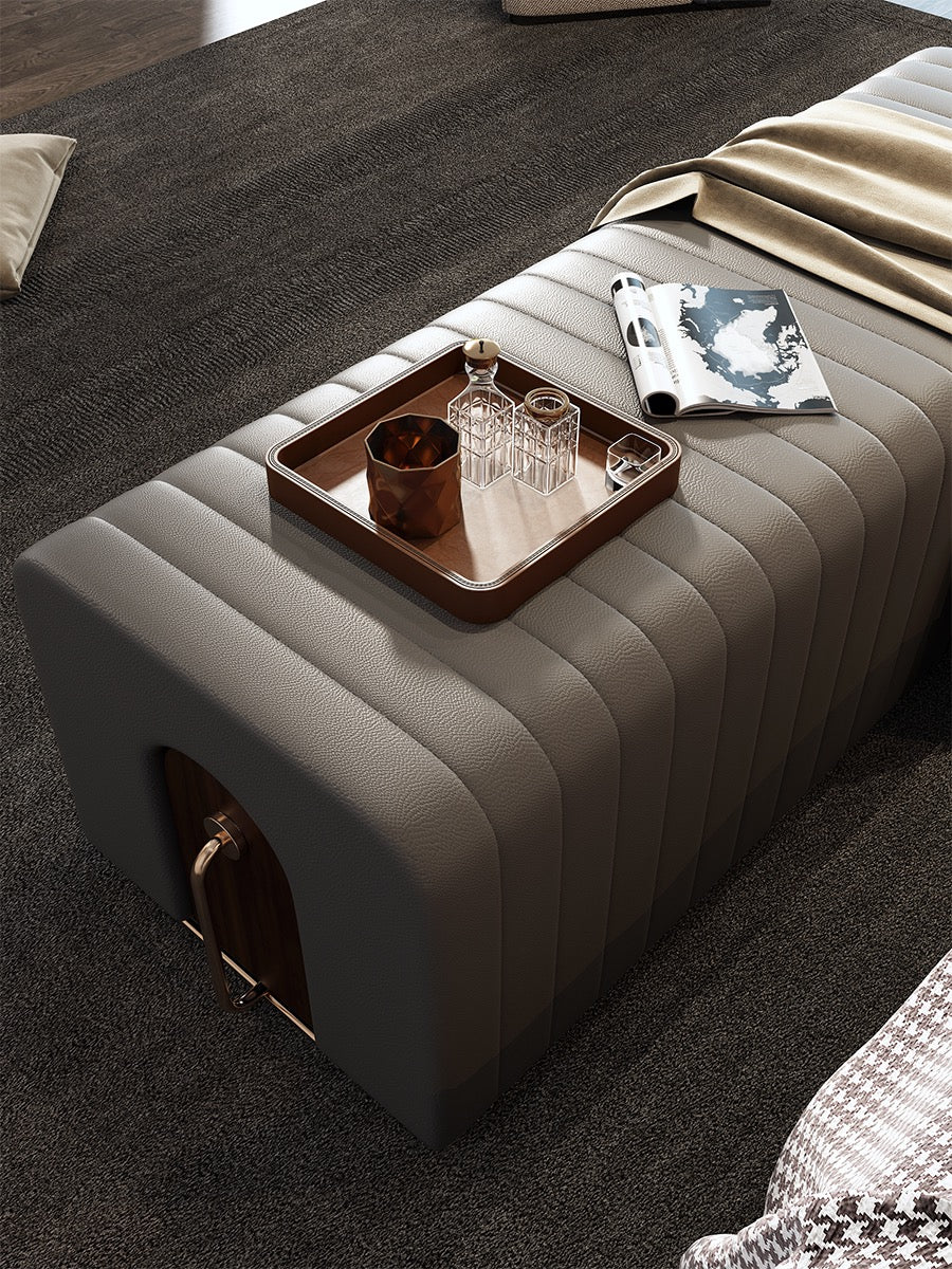 Bedroom Stool shoes Bench Stool Leather Brass Stool Classic Design