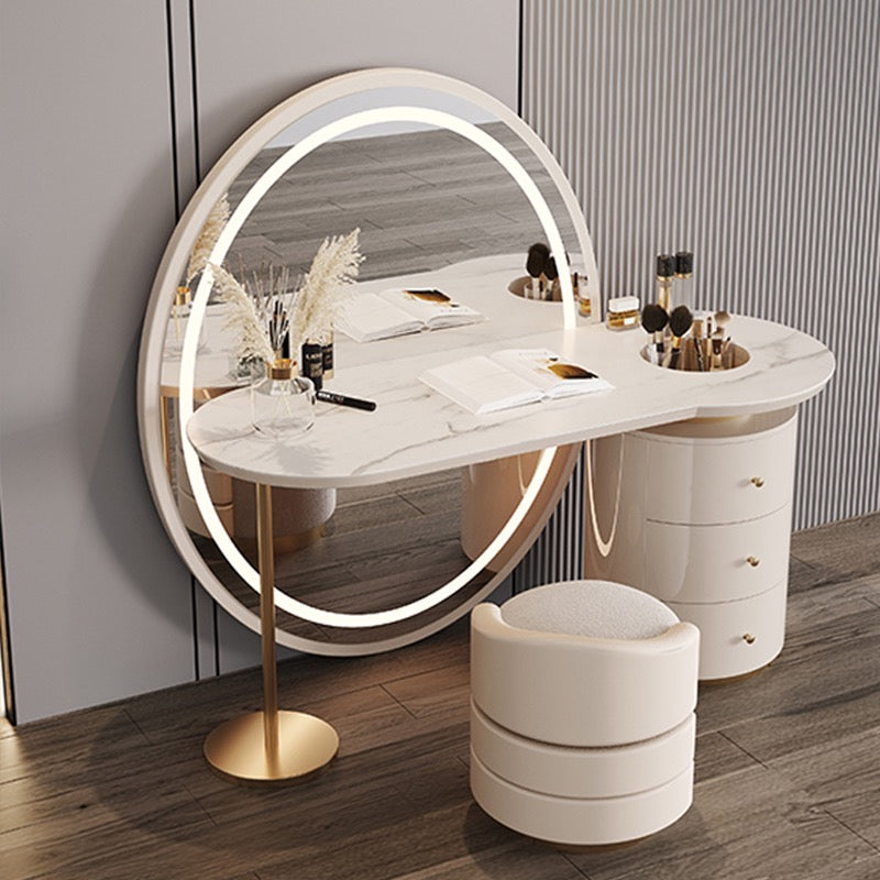 Make-up dresser mirror stool luxury table