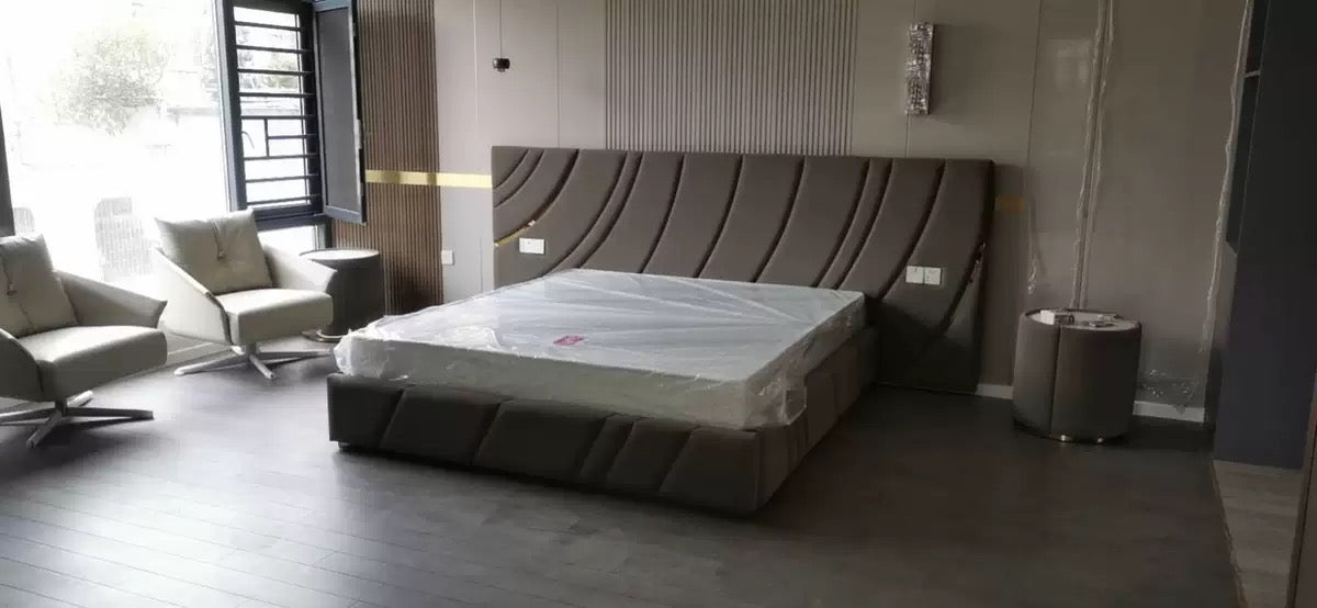 Italian modern design luxury double bed