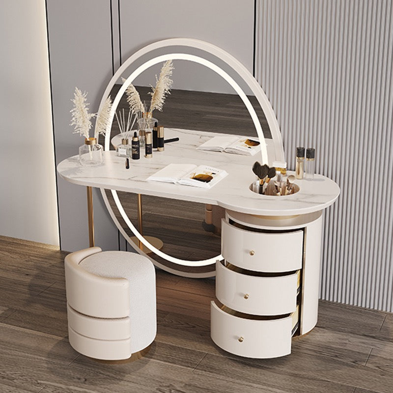 Make-up dresser mirror stool luxury table
