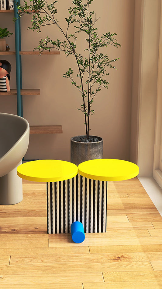 Face look table round table characteristic wood table